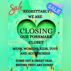 CLOSING SOON!!!! Get a Deal before they are gone!! Reasonable Offers Welcome!